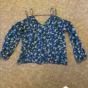 Floral Blue Women's Top